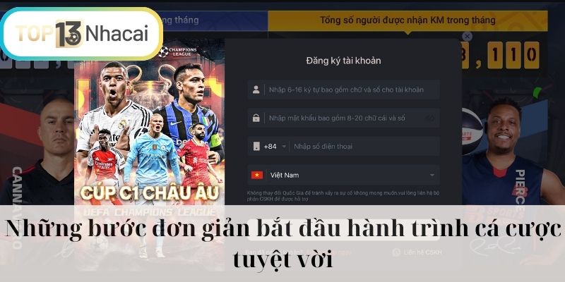 Những bước đơn giản bắt đầu hành trình cá cược tuyệt vời
